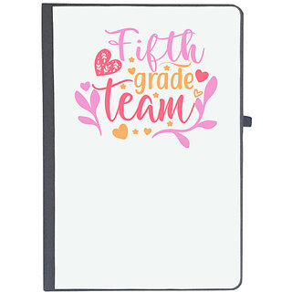                       UDNAG Ruled Notebook Diary 'Teacher Student | fifth grade team', [A5 80Pages 80GSM]                                              