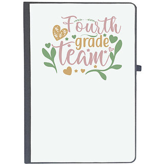                       UDNAG Ruled Notebook Diary 'Teacher Student | fourth grade team', [A5 80Pages 80GSM]                                              