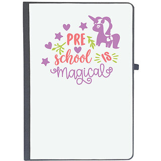                       UDNAG Ruled Notebook Diary 'Teacher Student | Pre school is magical', [A5 80Pages 80GSM]                                              
