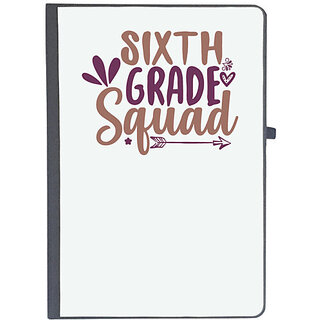                       UDNAG Ruled Notebook Diary 'Teacher Student | sixth grade squad', [A5 80Pages 80GSM]                                              