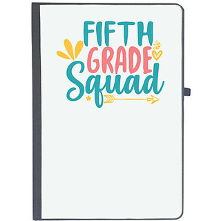                       UDNAG Ruled Notebook Diary 'Teacher Student | fifth grade squad,', [A5 80Pages 80GSM]                                              