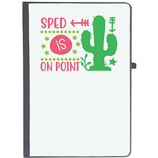                       UDNAG Ruled Notebook Diary 'Teacher Student | Sped is on point', [A5 80Pages 80GSM]                                              