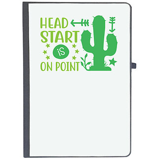                       UDNAG Ruled Notebook Diary 'Teacher Student | Head start is on point', [A5 80Pages 80GSM]                                              