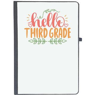                       UDNAG Ruled Notebook Diary 'Teacher Student | hello third grade', [A5 80Pages 80GSM]                                              