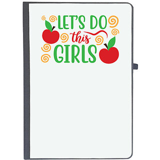                       UDNAG Ruled Notebook Diary 'Mother | Let's do this girls', [A5 80Pages 80GSM]                                              