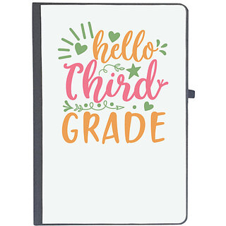                       UDNAG Ruled Notebook Diary 'Teacher Student | hello third gradee', [A5 80Pages 80GSM]                                              
