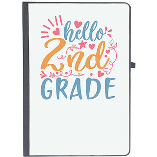                       UDNAG Ruled Notebook Diary 'Teacher Student | hello 2nd gradee', [A5 80Pages 80GSM]                                              
