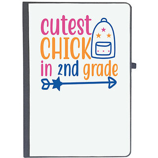                       UDNAG Ruled Notebook Diary 'Teacher Student | cutest chick in 2ndd grade', [A5 80Pages 80GSM]                                              