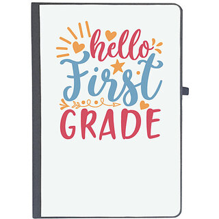                       UDNAG Ruled Notebook Diary 'Teacher Student | hello first gradee', [A5 80Pages 80GSM]                                              