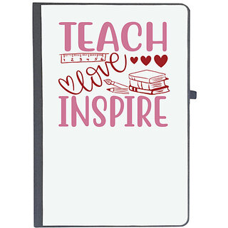                       UDNAG Ruled Notebook Diary 'Teacher Student | Teach love inspiree', [A5 80Pages 80GSM]                                              