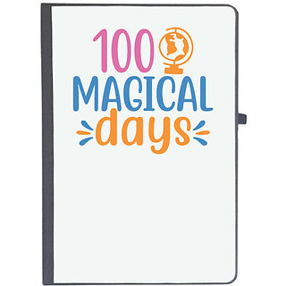                       UDNAG Ruled Notebook Diary 'Teacher Student | 100 magical daysssss', [A5 80Pages 80GSM]                                              