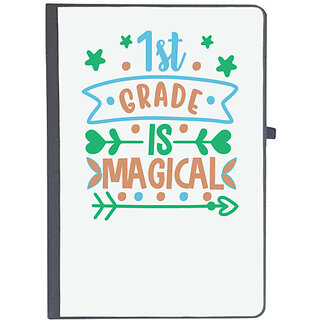                       UDNAG Ruled Notebook Diary 'Teacher Student | 1st grade is', [A5 80Pages 80GSM]                                              
