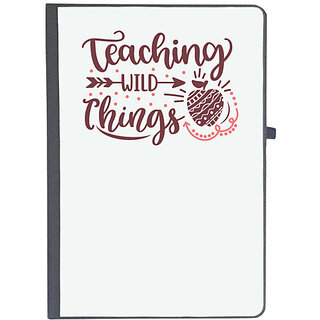                       UDNAG Ruled Notebook Diary 'Teacher Student | Teaching wild things', [A5 80Pages 80GSM]                                              
