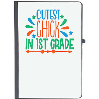                       UDNAG Ruled Notebook Diary 'Teacher Student | cutest chick in 1st grade', [A5 80Pages 80GSM]                                              