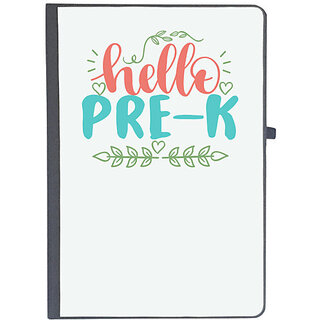                       UDNAG Ruled Notebook Diary 'Teacher Student | hello pre-k', [A5 80Pages 80GSM]                                              