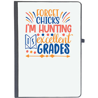                       UDNAG Ruled Notebook Diary 'Hunting | forget chicks i'm hunting', [A5 80Pages 80GSM]                                              