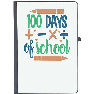                       UDNAG Ruled Notebook Diary 'Teacher Student | 100 days of schoollll', [A5 80Pages 80GSM]                                              
