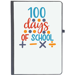                       UDNAG Ruled Notebook Diary 'Teacher Student | 100 days of school', [A5 80Pages 80GSM]                                              