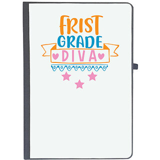                       UDNAG Ruled Notebook Diary 'Teacher Student | first grade diva', [A5 80Pages 80GSM]                                              