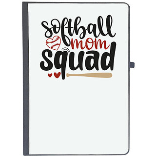                       UDNAG Ruled Notebook Diary 'Mother | Softball Mom Squad', [A5 80Pages 80GSM]                                              