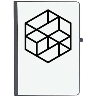                       UDNAG Ruled Notebook Diary 'Hexagonal | Drawing', [A5 80Pages 80GSM]                                              