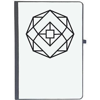                       UDNAG Ruled Notebook Diary 'Black Square | Drawing', [A5 80Pages 80GSM]                                              