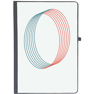                       UDNAG Ruled Notebook Diary 'Red blue ring | Drawing', [A5 80Pages 80GSM]                                              