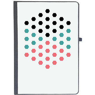                       UDNAG Ruled Notebook Diary 'Black blue orange dots | Drawing', [A5 80Pages 80GSM]                                              