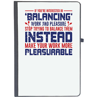                       UDNAG Ruled Notebook Diary 'Work and pleasure | Donalt Trump', [A5 80Pages 80GSM]                                              