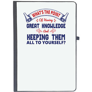                       UDNAG Ruled Notebook Diary 'Great knowledge | Donalt Trump', [A5 80Pages 80GSM]                                              