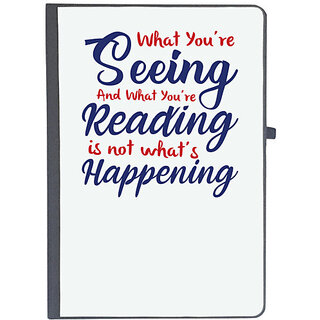                       UDNAG Ruled Notebook Diary 'Seeing reading happening | Donalt Trump', [A5 80Pages 80GSM]                                              