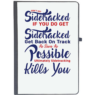                       UDNAG Ruled Notebook Diary 'Get back on track | Donalt Trump', [A5 80Pages 80GSM]                                              