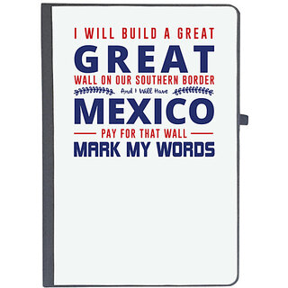                       UDNAG Ruled Notebook Diary 'Mexico | Donalt Trump', [A5 80Pages 80GSM]                                              