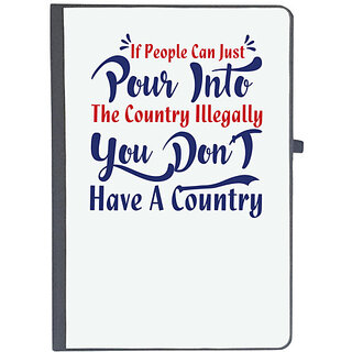                       UDNAG Ruled Notebook Diary 'You dont have country | Donalt Trump', [A5 80Pages 80GSM]                                              