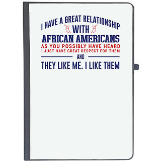                       UDNAG Ruled Notebook Diary 'African Americans | Donalt Trump', [A5 80Pages 80GSM]                                              
