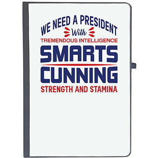                       UDNAG Ruled Notebook Diary 'Smarts cunning | Donalt Trump', [A5 80Pages 80GSM]                                              