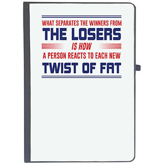                       UDNAG Ruled Notebook Diary 'The loser twist of fat | Donalt Trump', [A5 80Pages 80GSM]                                              