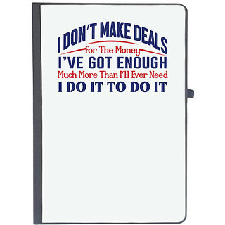                       UDNAG Ruled Notebook Diary 'I dont make deals i have got enough | Donalt Trump', [A5 80Pages 80GSM]                                              