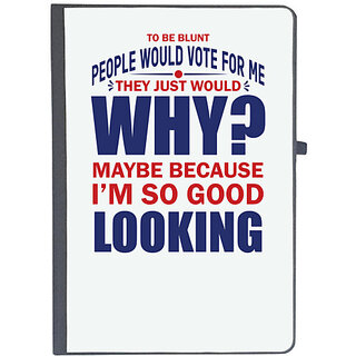                       UDNAG Ruled Notebook Diary 'I am so good looking | Donalt Trump', [A5 80Pages 80GSM]                                              