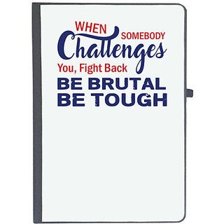                       UDNAG Ruled Notebook Diary 'Challenges be brutal be tough | Donalt Trump', [A5 80Pages 80GSM]                                              