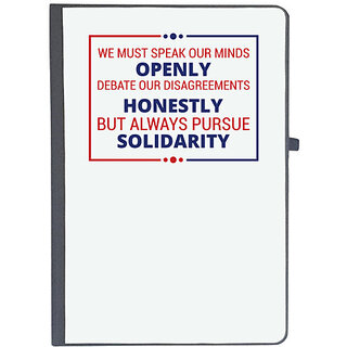                       UDNAG Ruled Notebook Diary 'Openly honestly solidarity | Donalt Trump', [A5 80Pages 80GSM]                                              