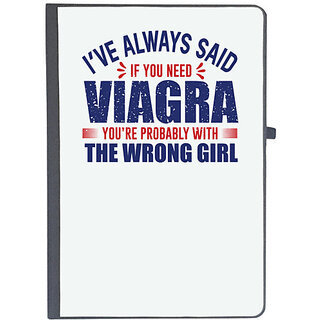                       UDNAG Ruled Notebook Diary 'Wrong girl | Donalt Trump', [A5 80Pages 80GSM]                                              