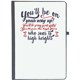                       UDNAG Ruled Notebook Diary 'You will be on your way | Dr. Seuss', [A5 80Pages 80GSM]                                              
