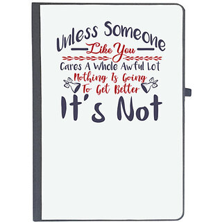                       UDNAG Ruled Notebook Diary 'Unless someone loke you | Dr. Seuss', [A5 80Pages 80GSM]                                              
