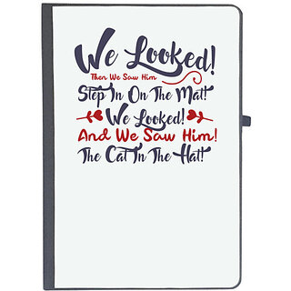                       UDNAG Ruled Notebook Diary 'We looked | Dr. Seuss', [A5 80Pages 80GSM]                                              