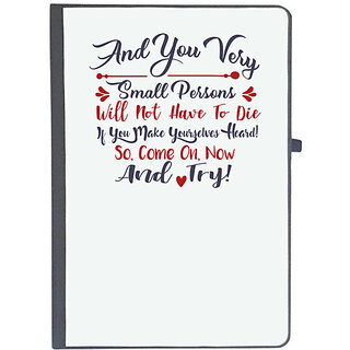                       UDNAG Ruled Notebook Diary 'Small persons | Dr. Seuss', [A5 80Pages 80GSM]                                              