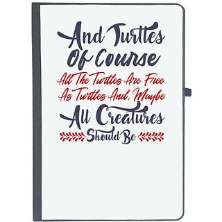                       UDNAG Ruled Notebook Diary 'Turtle quote | Dr. Seuss', [A5 80Pages 80GSM]                                              