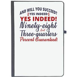                       UDNAG Ruled Notebook Diary 'Will you suceed ? yes indeed | Dr. Seuss', [A5 80Pages 80GSM]                                              