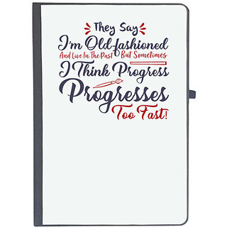                       UDNAG Ruled Notebook Diary 'I am old fashioned | Dr. Seuss', [A5 80Pages 80GSM]                                              