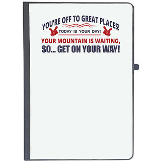                       UDNAG Ruled Notebook Diary 'Your mountain is waiting..so get on your way | Dr. Seuss', [A5 80Pages 80GSM]                                              